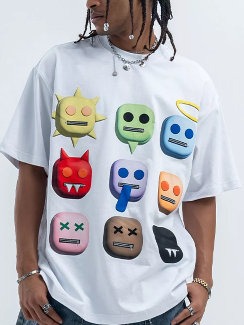 Men's Graphic Round Neck Short Sleeve T-Shirt, image 3
