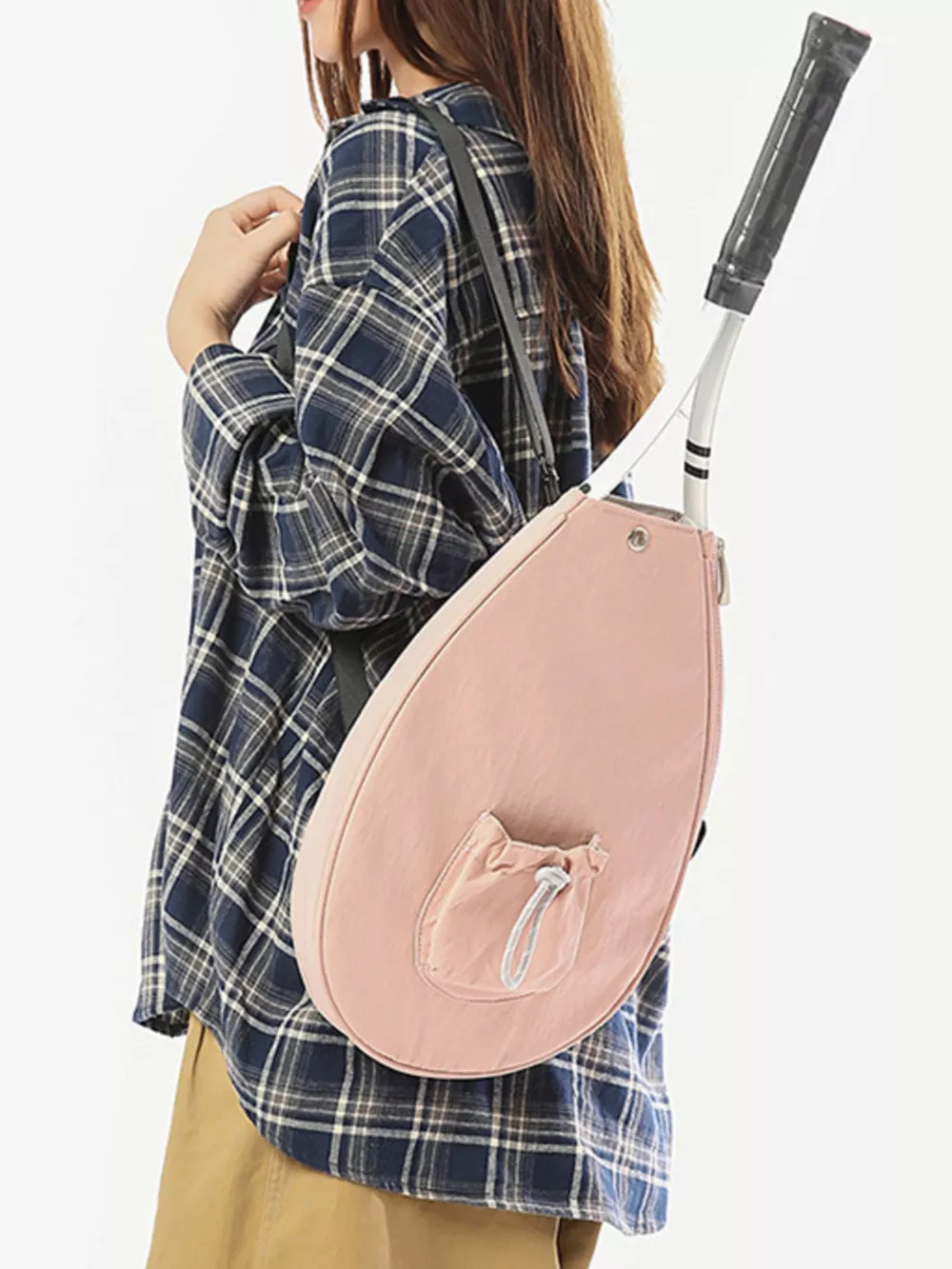 Sporty Duffel Bag with Integrated Racket Holder, image 6