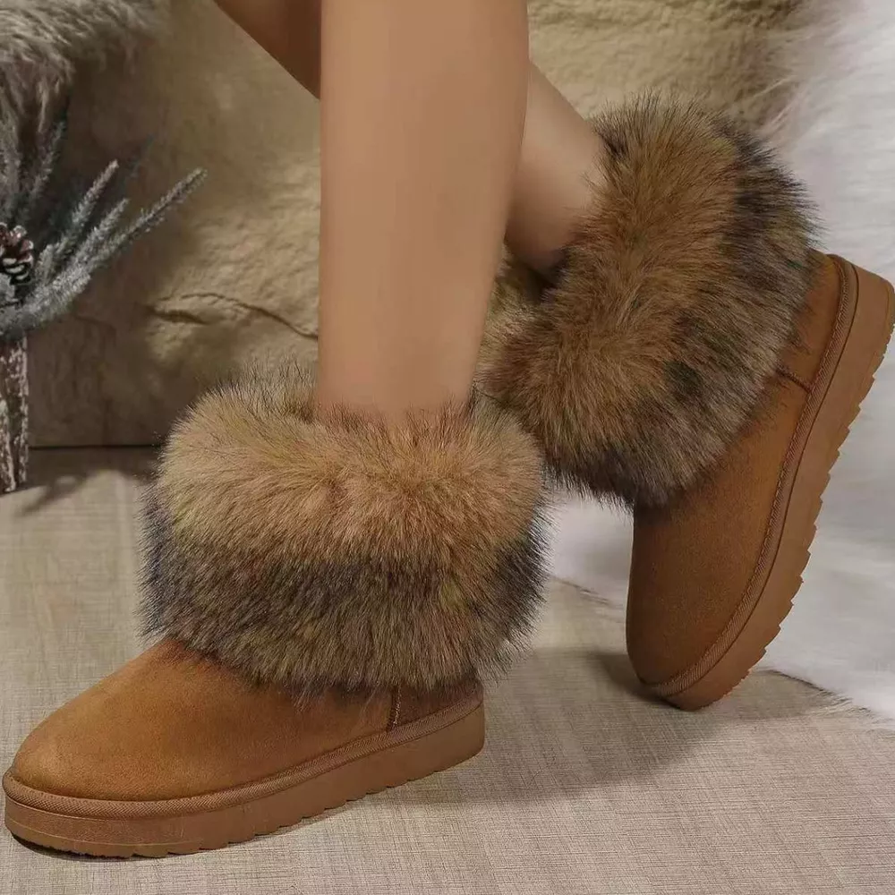 Fuzzy Trim Ankle Boots, image 6