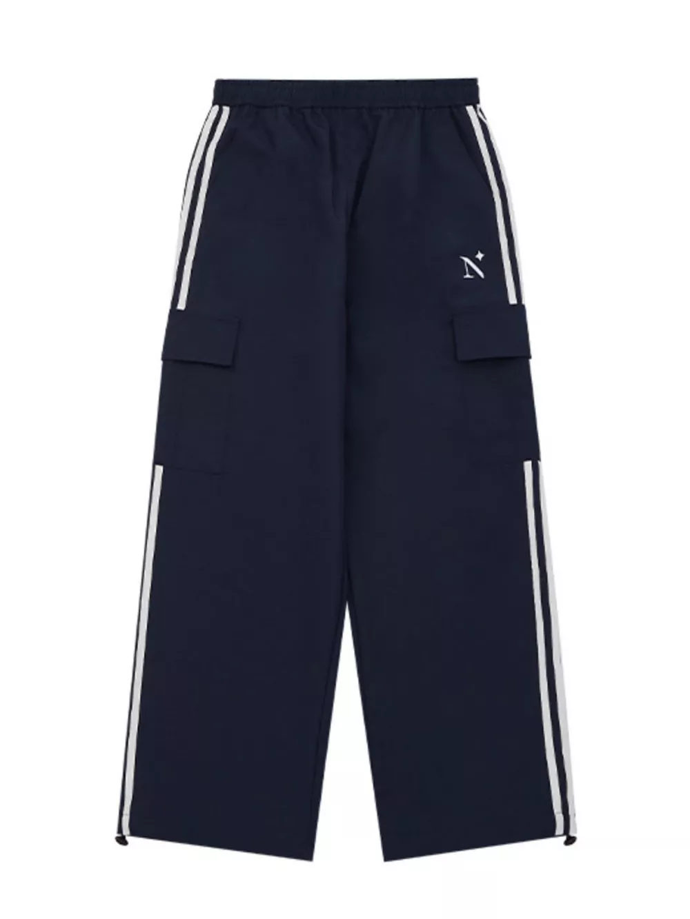 Men's Side Striped Wide Leg Cargo Pants, image 10