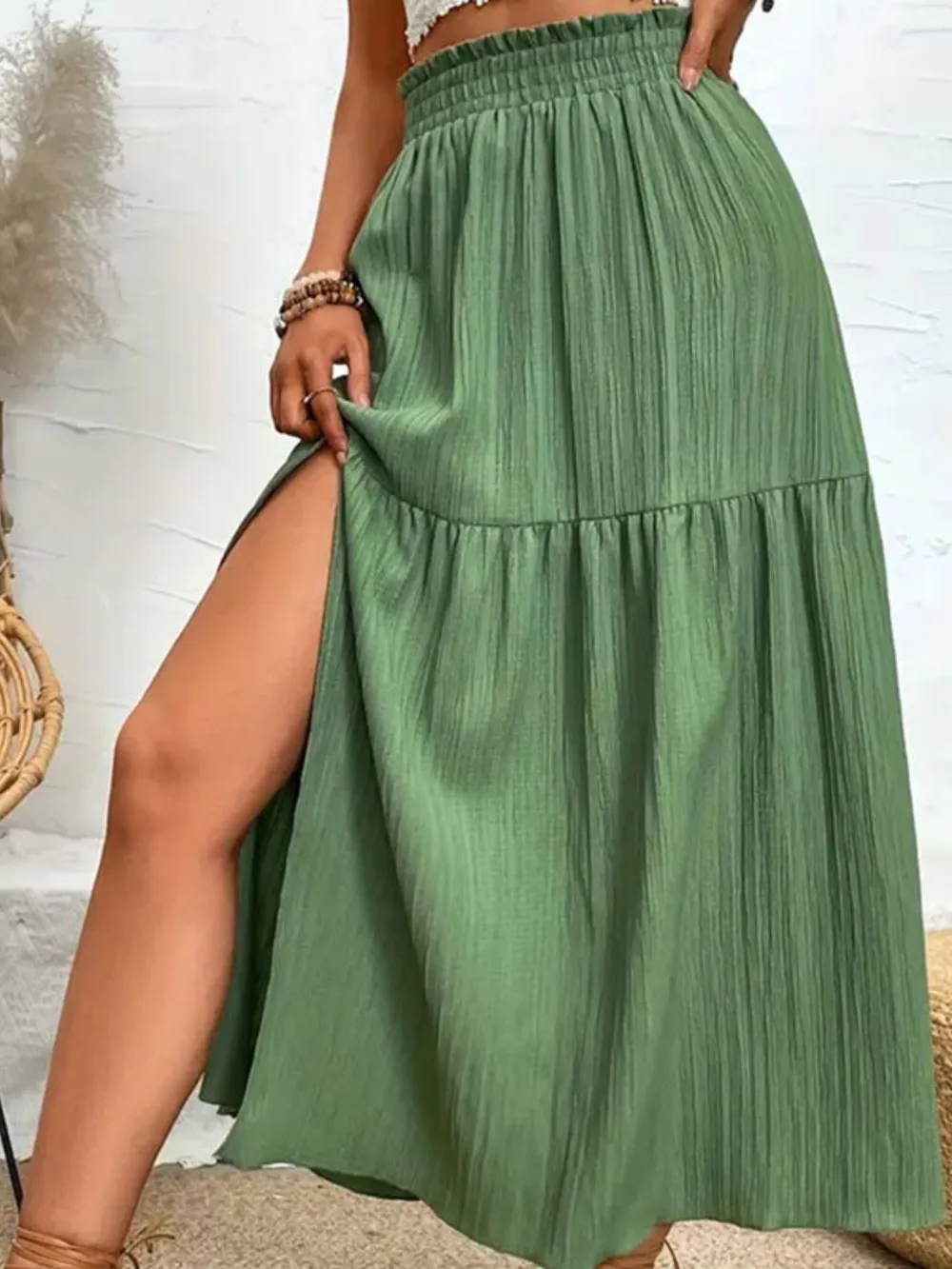 Frill Slit Skirt, image 11