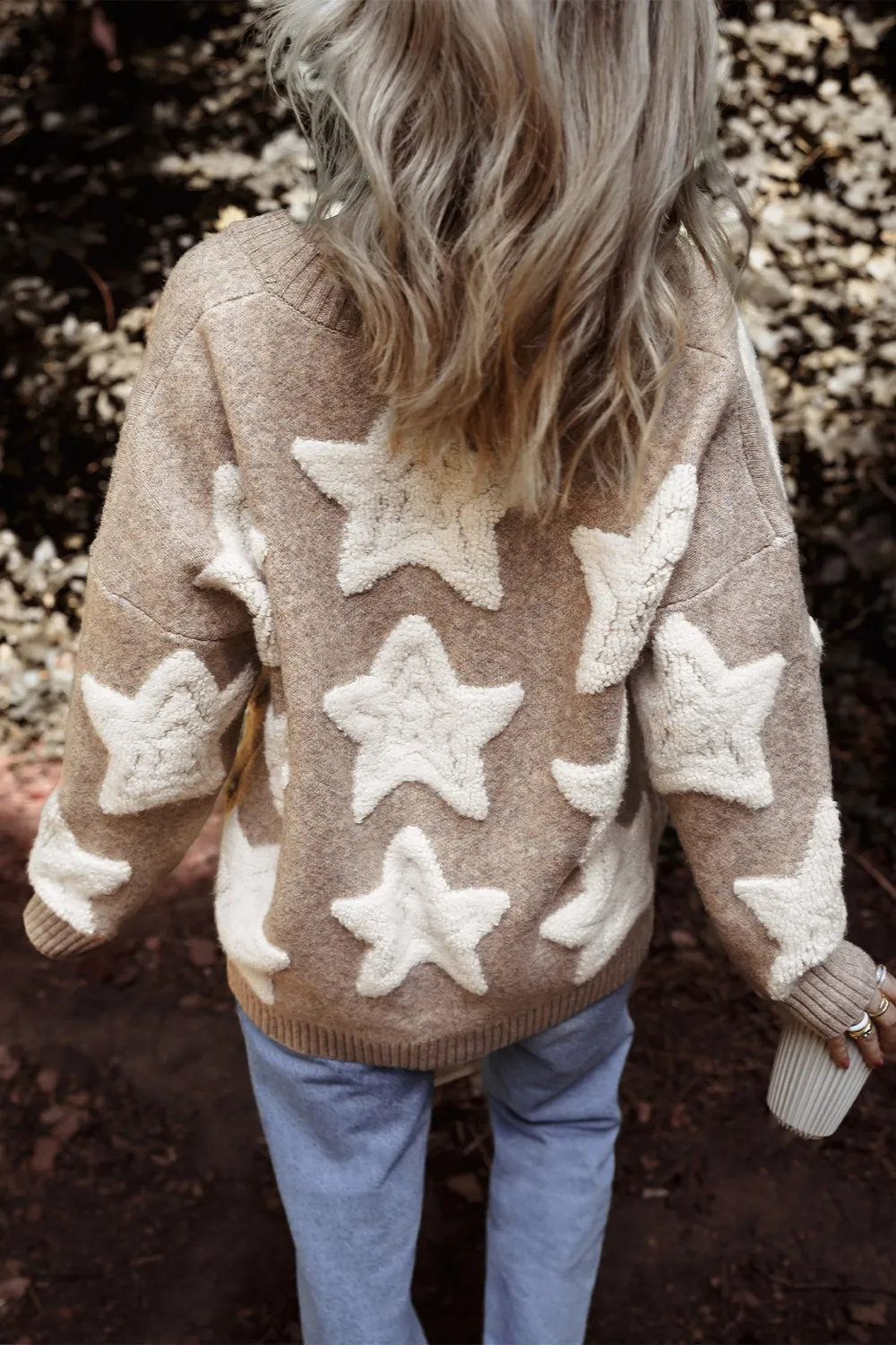 Star Button Up Long Sleeve Cardigan, image 11