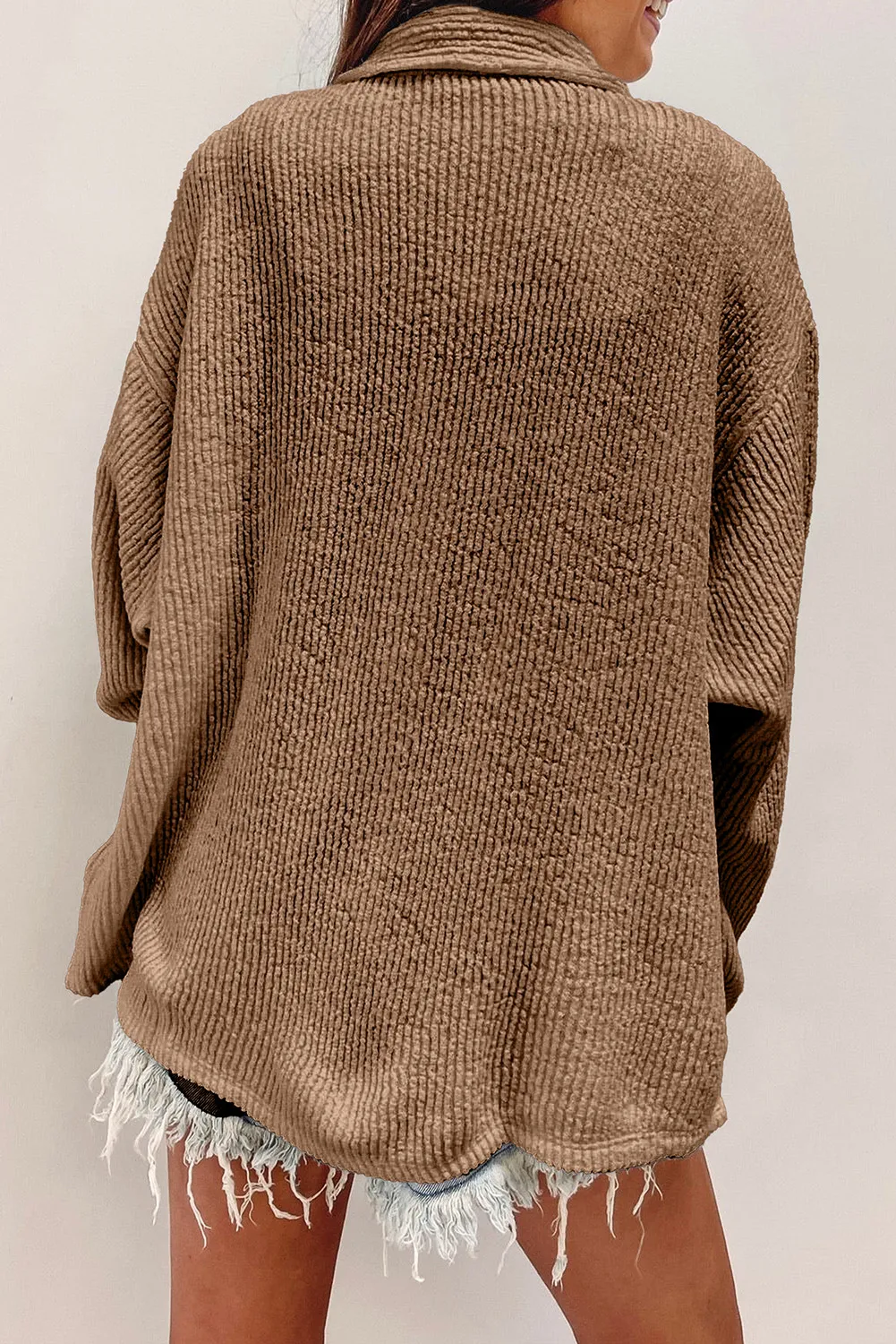 Button Up Long Sleeve Shacket, image 3