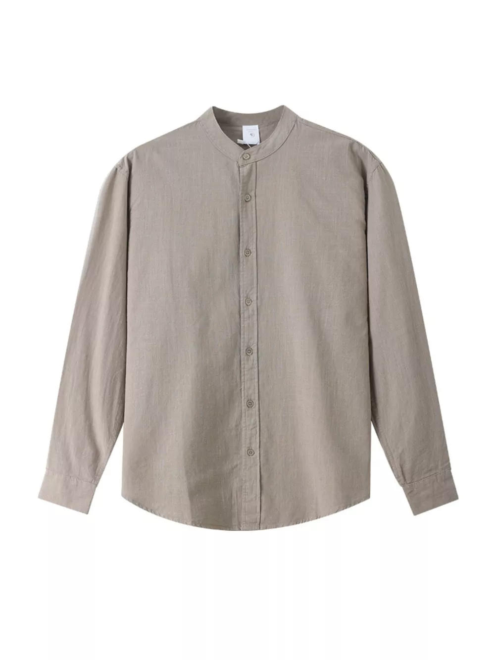 Men's Casual Mandarin Collar Long Sleeve Shirt, image 11