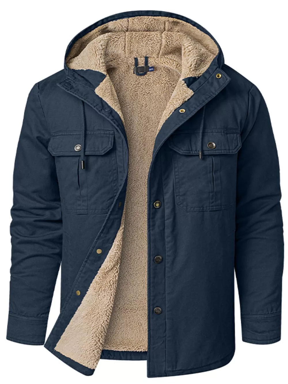 Men's Sherpa Lined Hooded Jacket, image 11