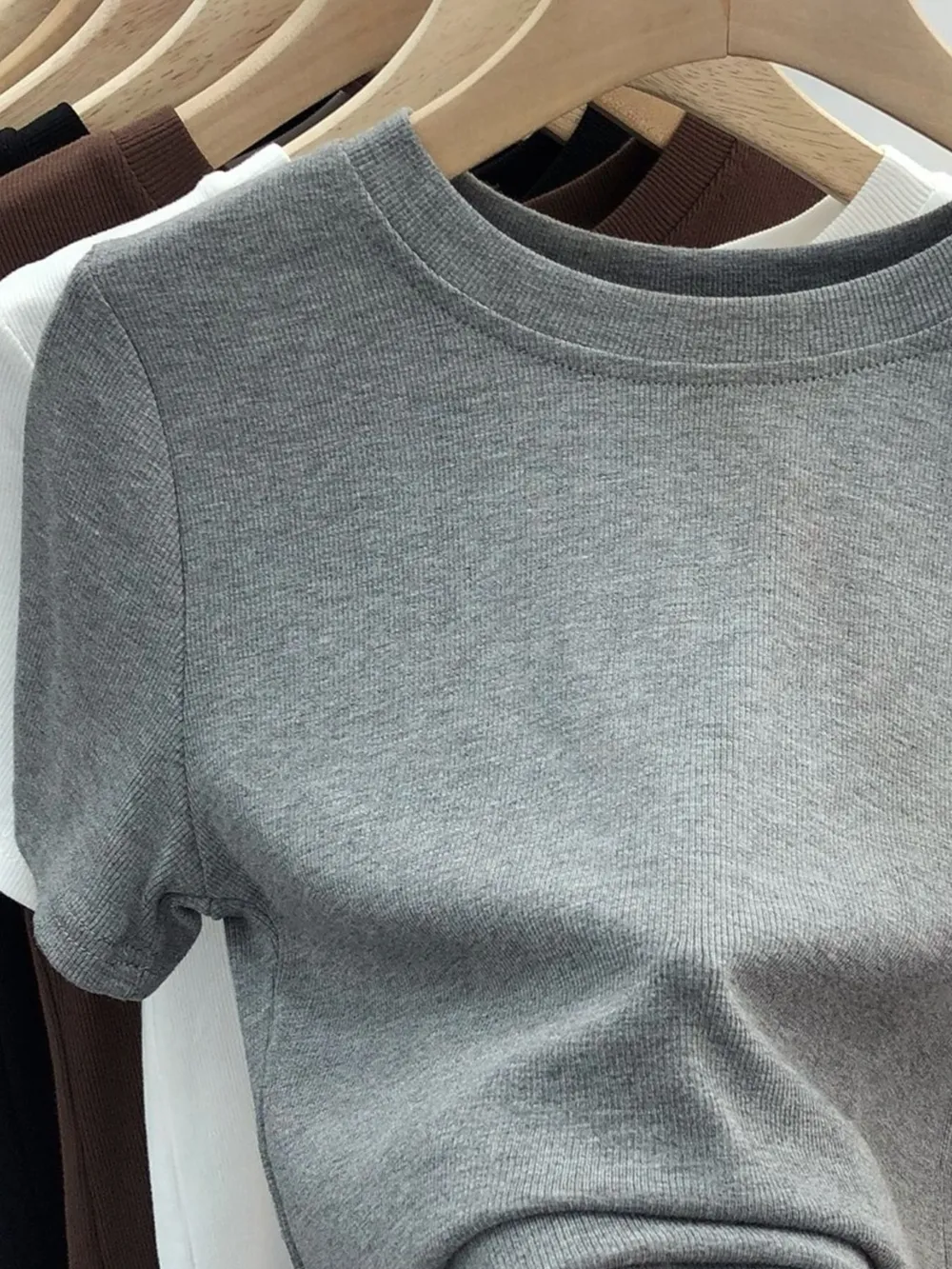 Crew Neck Short Sleeve T-Shirt, image 16
