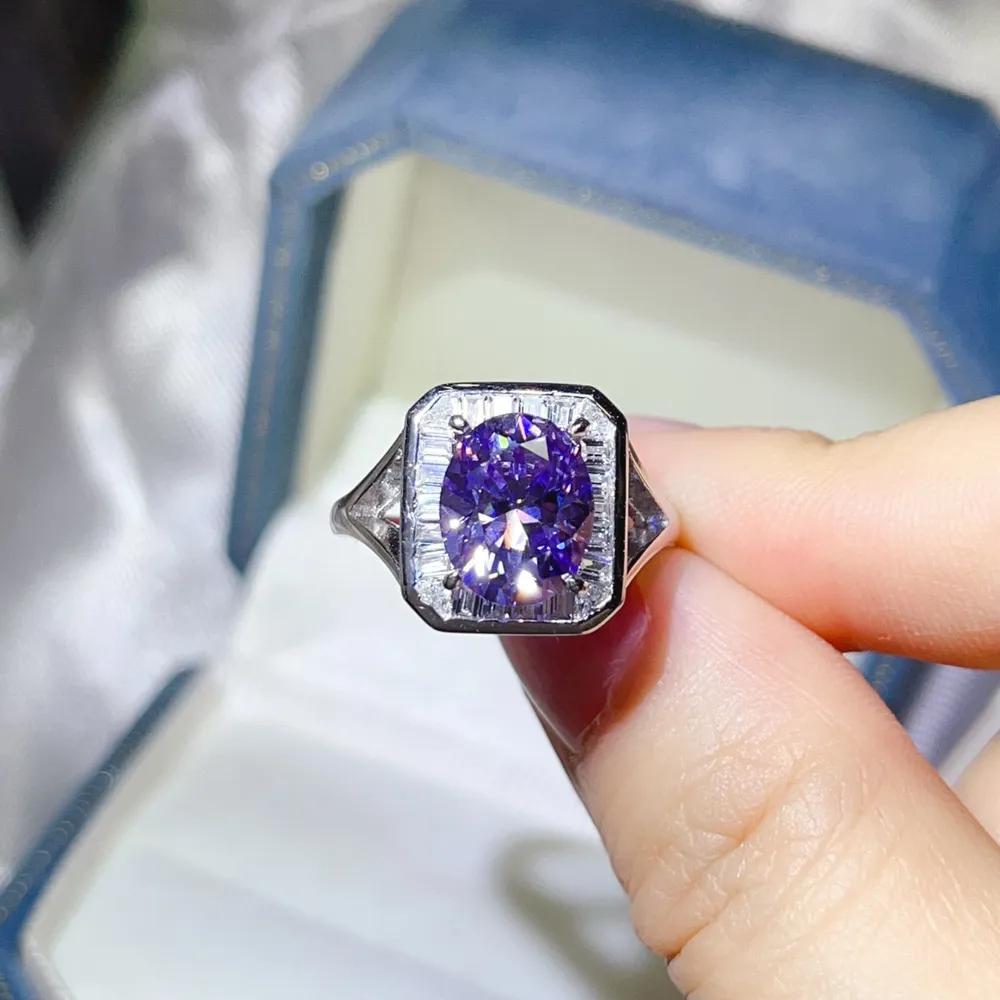 3 Carat Moissanite Square Ring, image 18