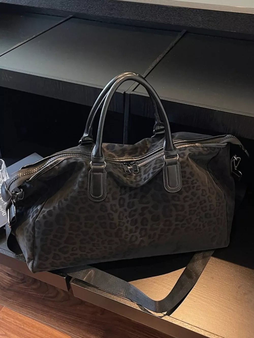 Leopard Print Travel Bag, image 7