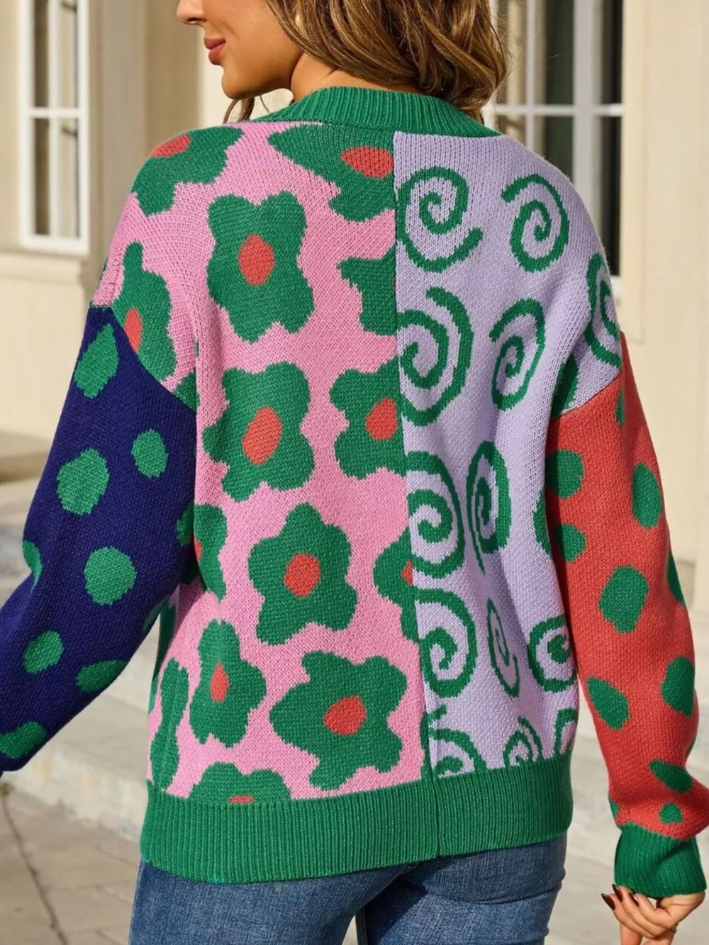 Colorful Open Front Cardigan, image 10