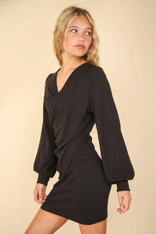 Ruched Detail Bodycon Mini Dress, image 3
