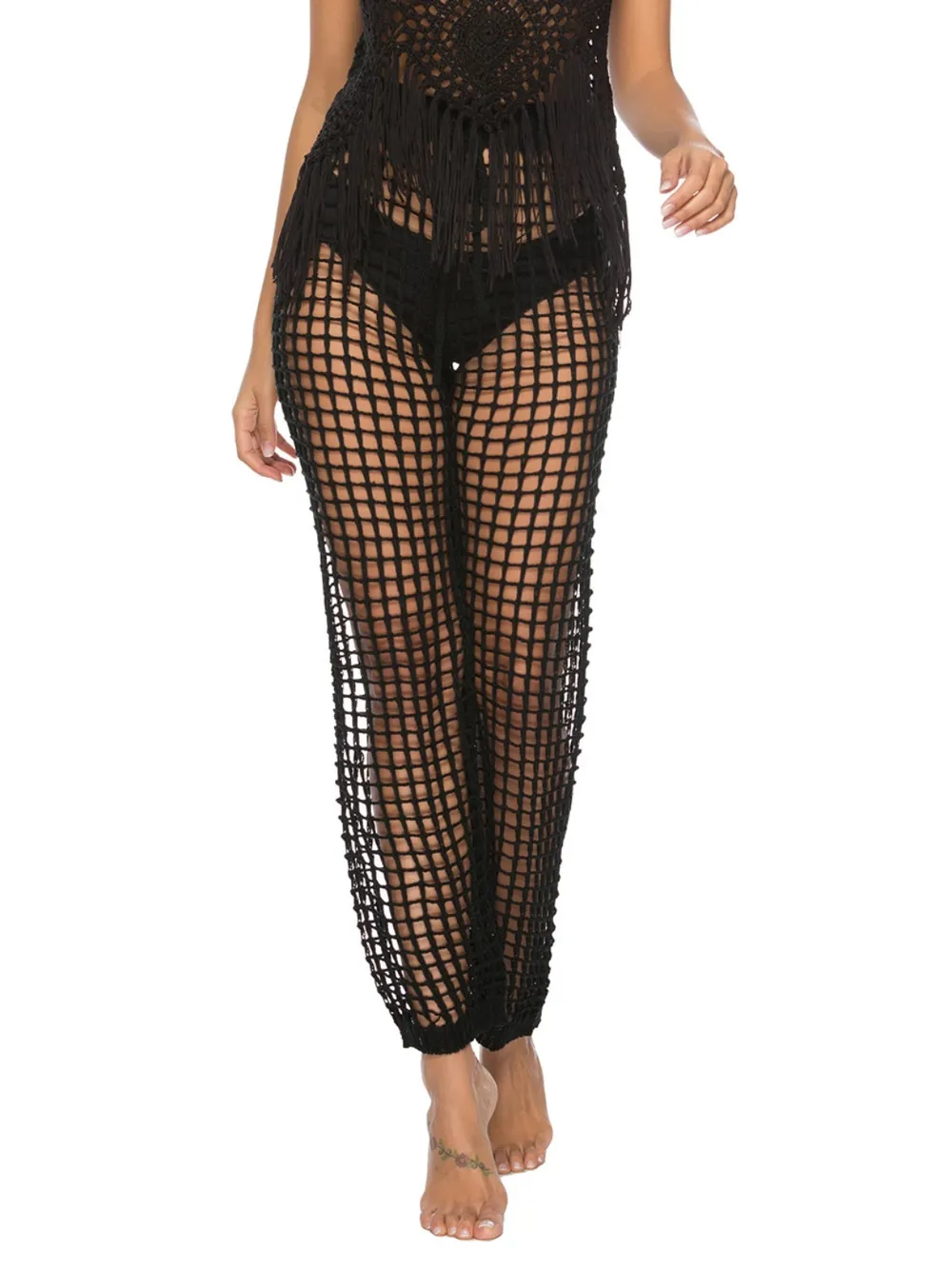Cutout High Waist Swim Pants, image 3