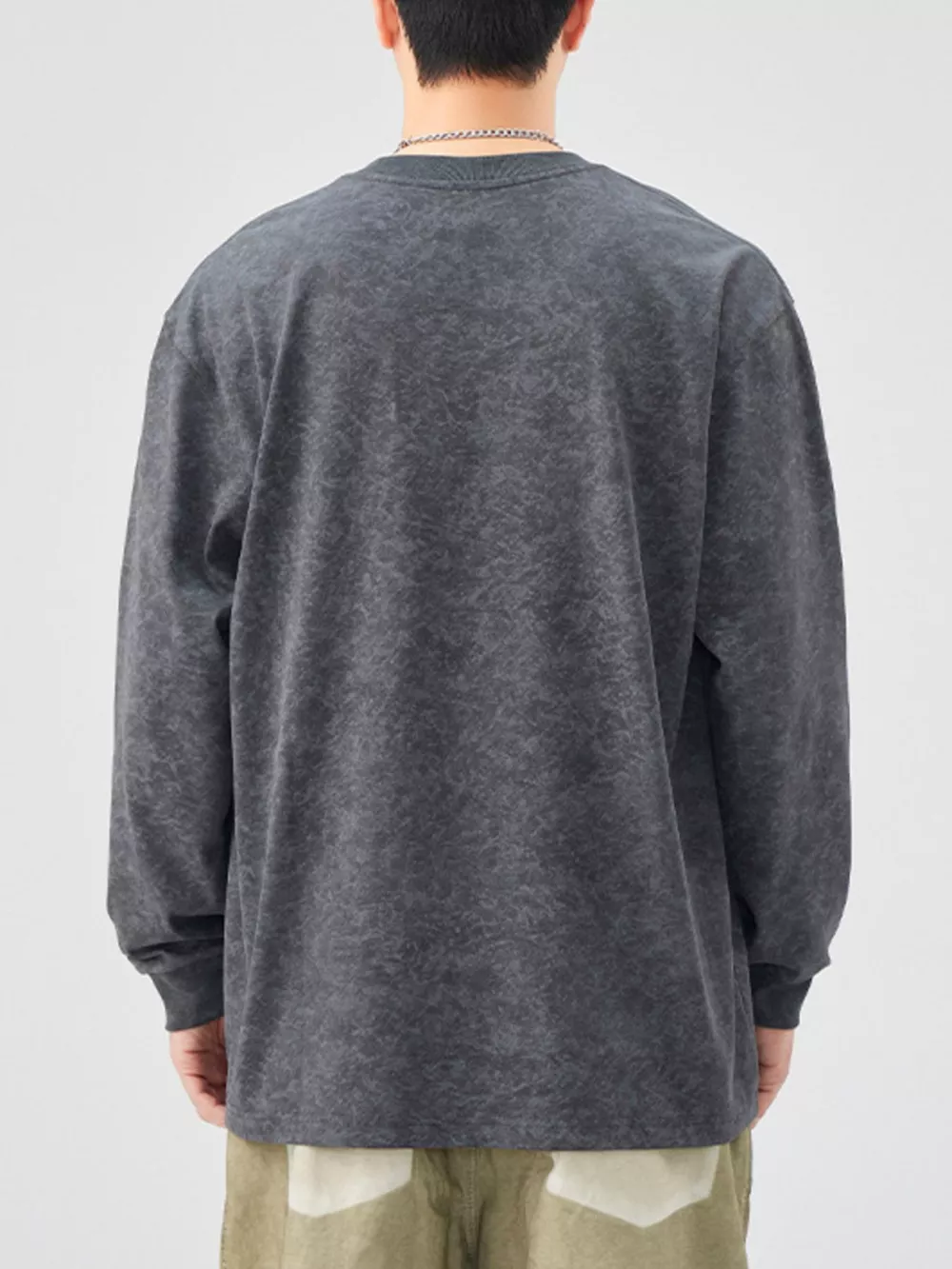 Men's Plus Size Casual Graphic Long Sleeve T-Shirt, image 9