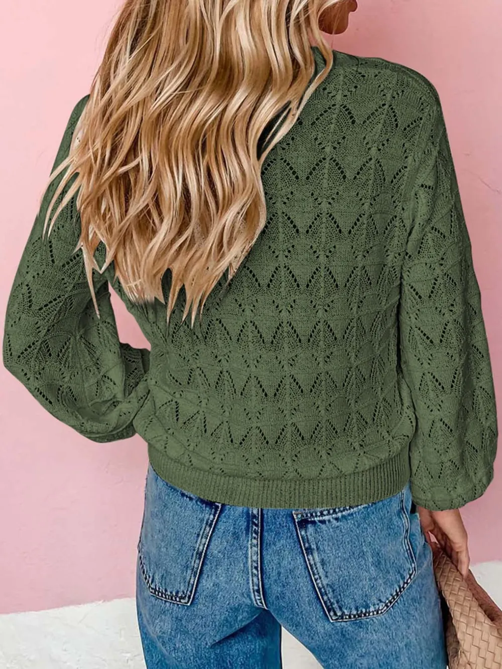 Openwork Button Up Cardigan, image 18