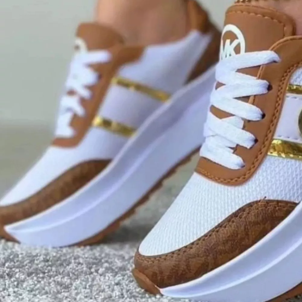 Round Toe Platform Sneakers, image 6