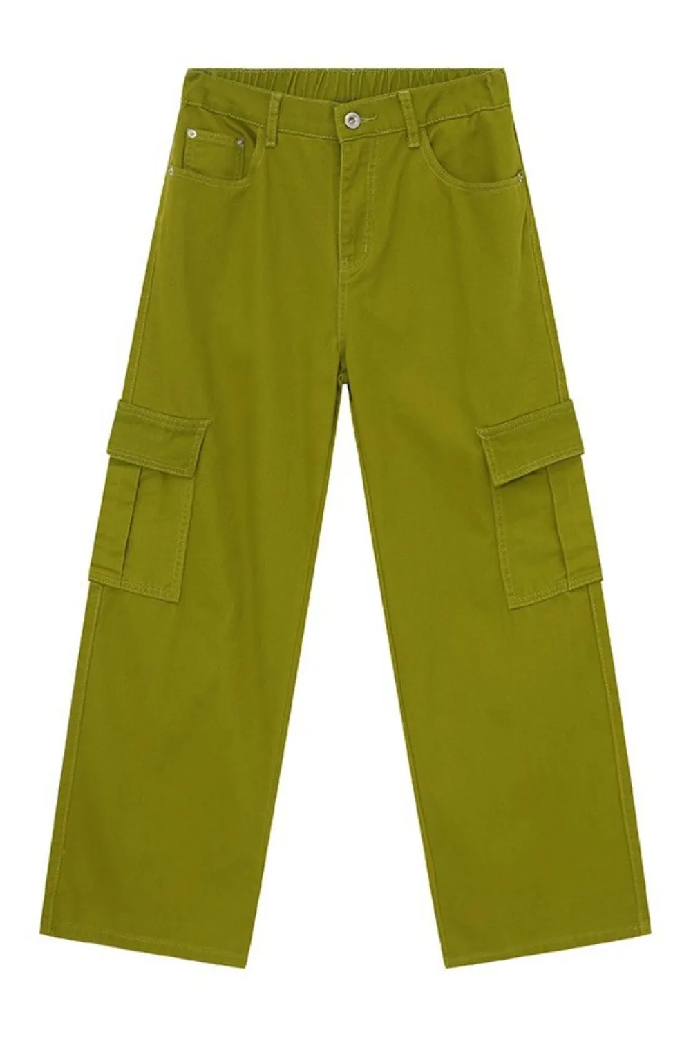 Hight Rise Wide Leg Cargo Pants, image 10