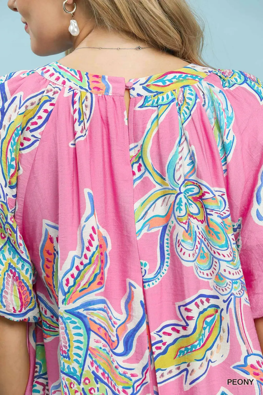 Boho Floral Print Mini Dress with Pockets, image 4