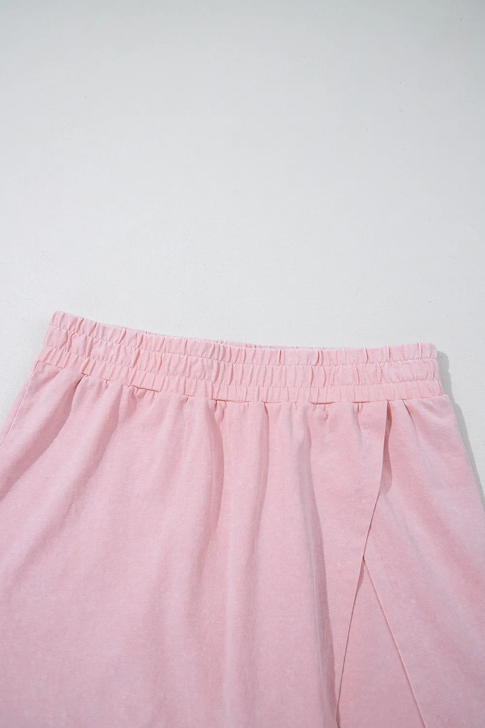 Mineral Wash Cotton Tank Top and Slit Skort Set, image 15
