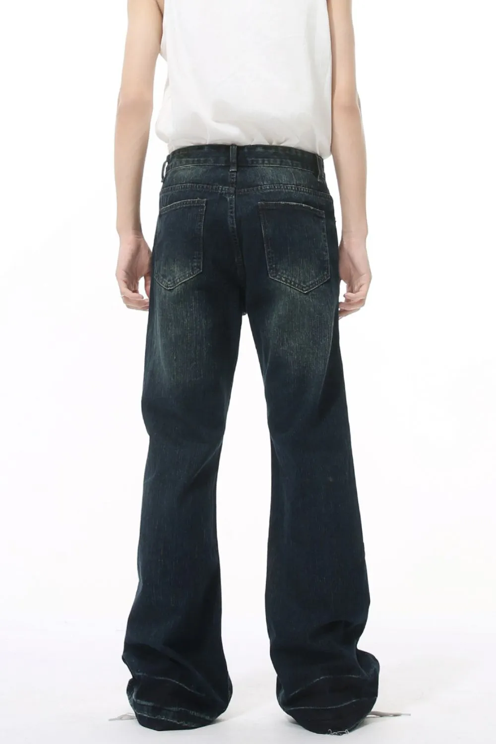 Raw Hem Jeans with Pockets, image 3