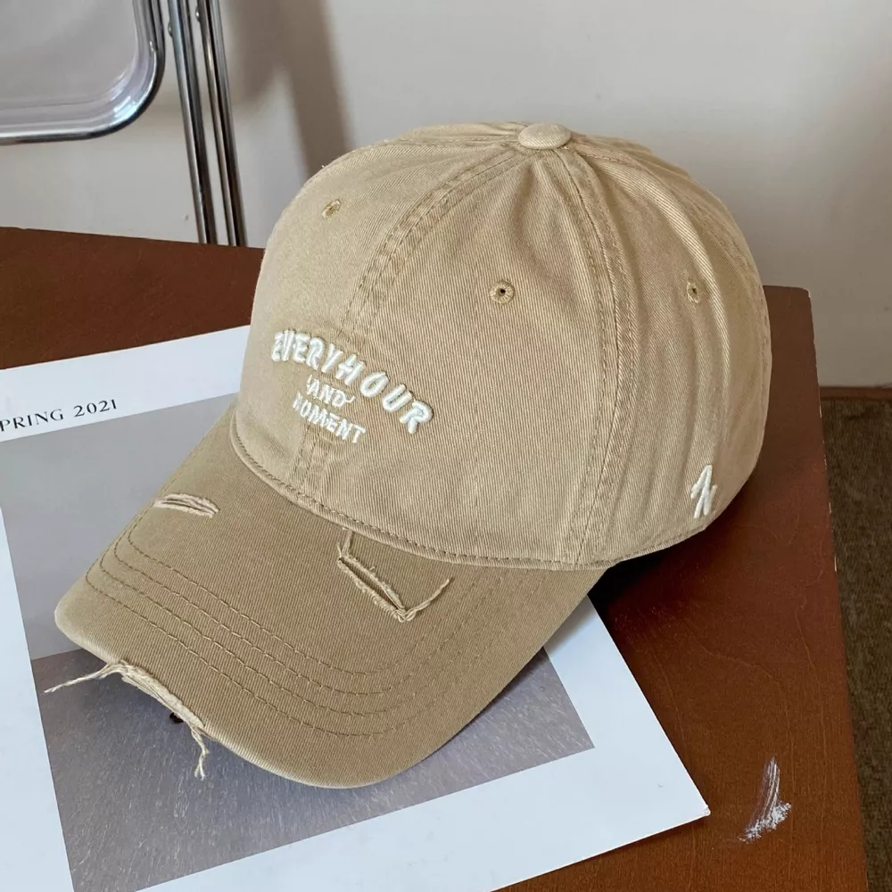 Distressed Embroidered Baseball Cap, image 6