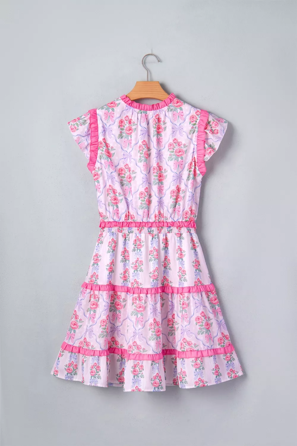 Tiered Ruffles Sleeveless Summer Floral Dress, image 5