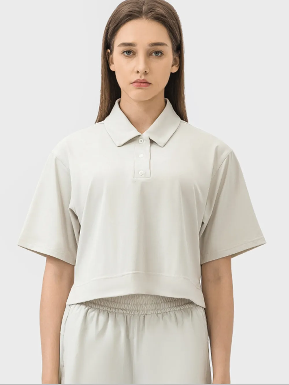 Half Button Short Sleeve Active T-Shirt, image 17