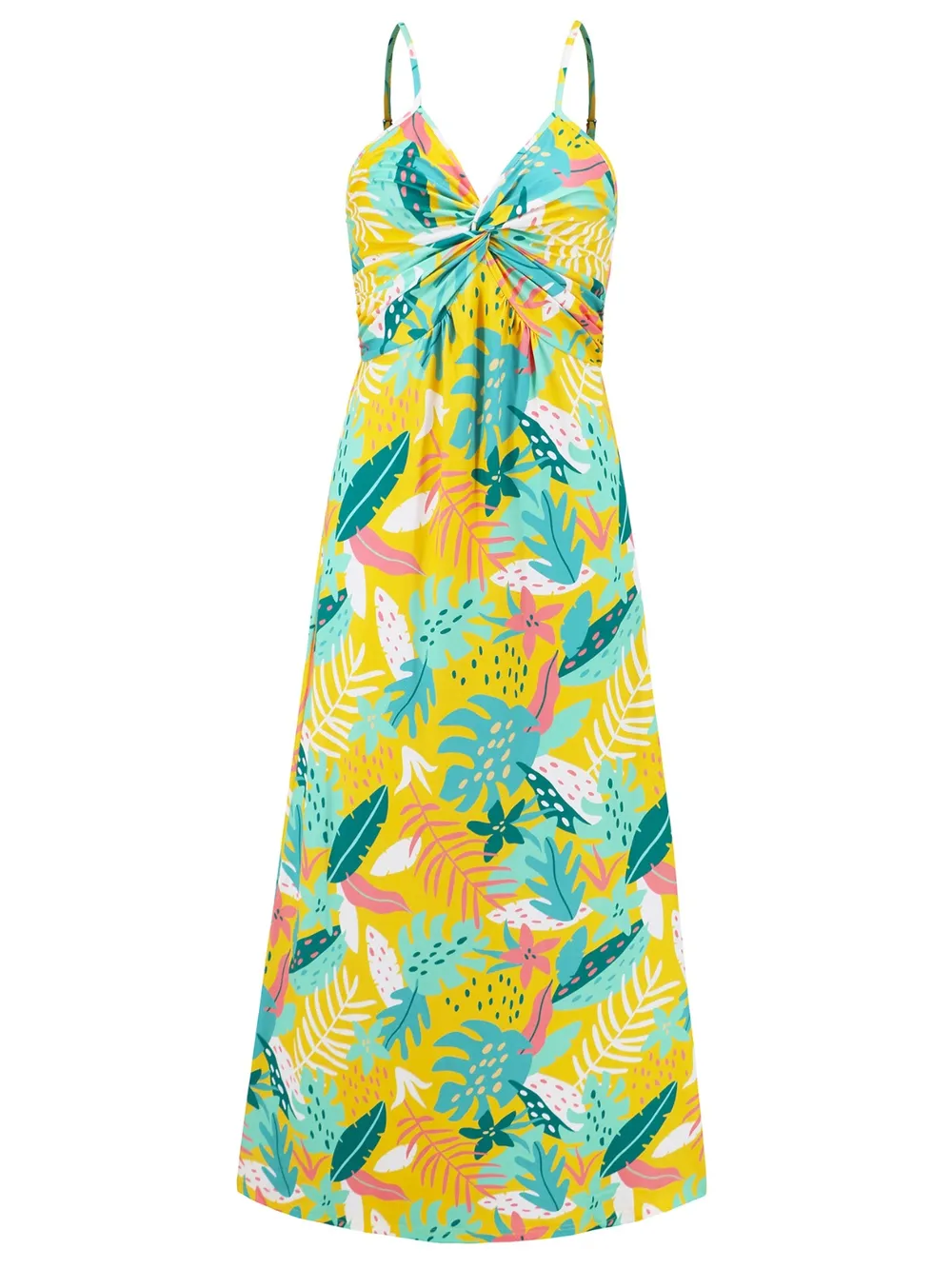 Twisted Printed V-Neck Cami Dress, image 23