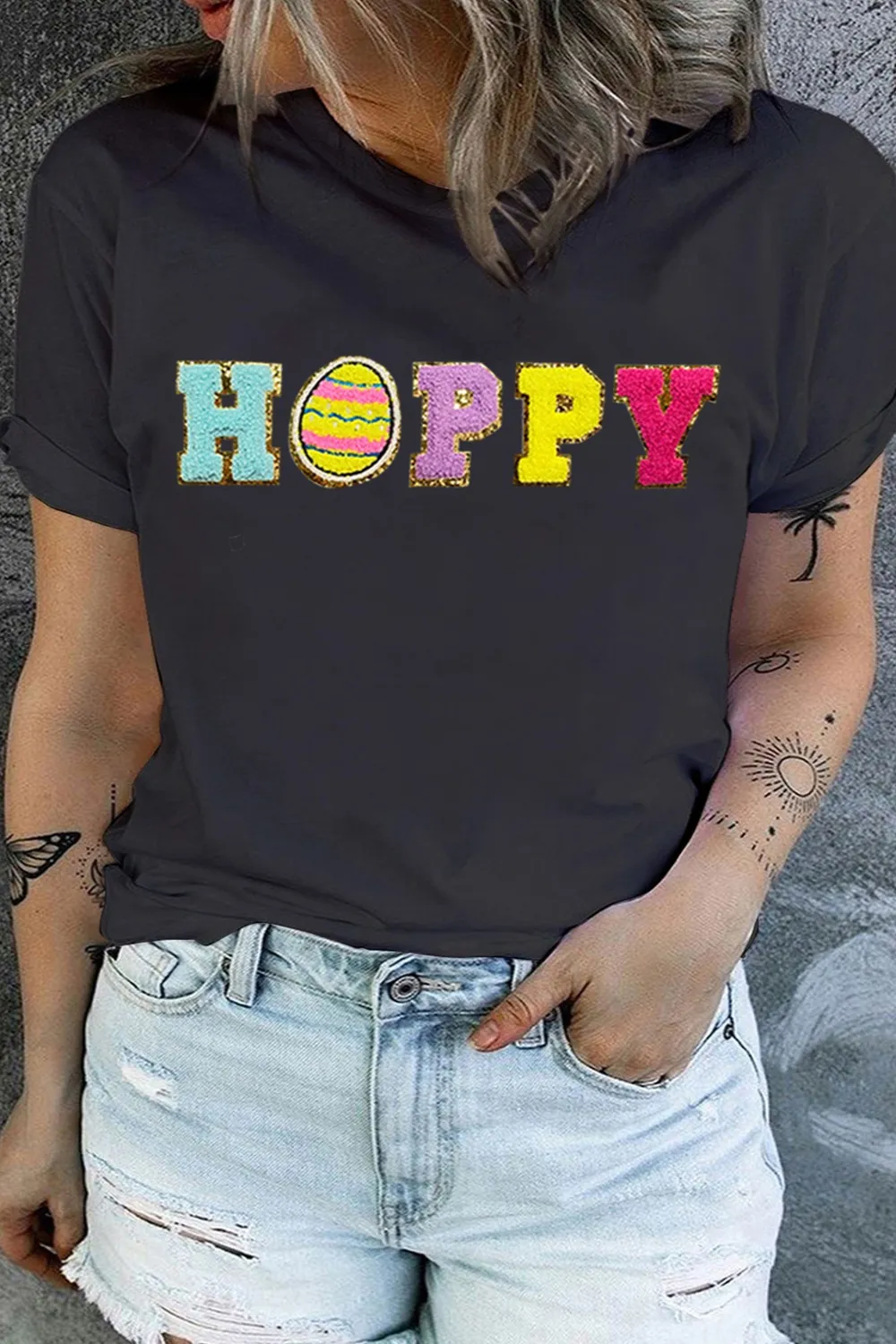 Plus Size Round Neck Short Sleeve T-Shirt, image 5