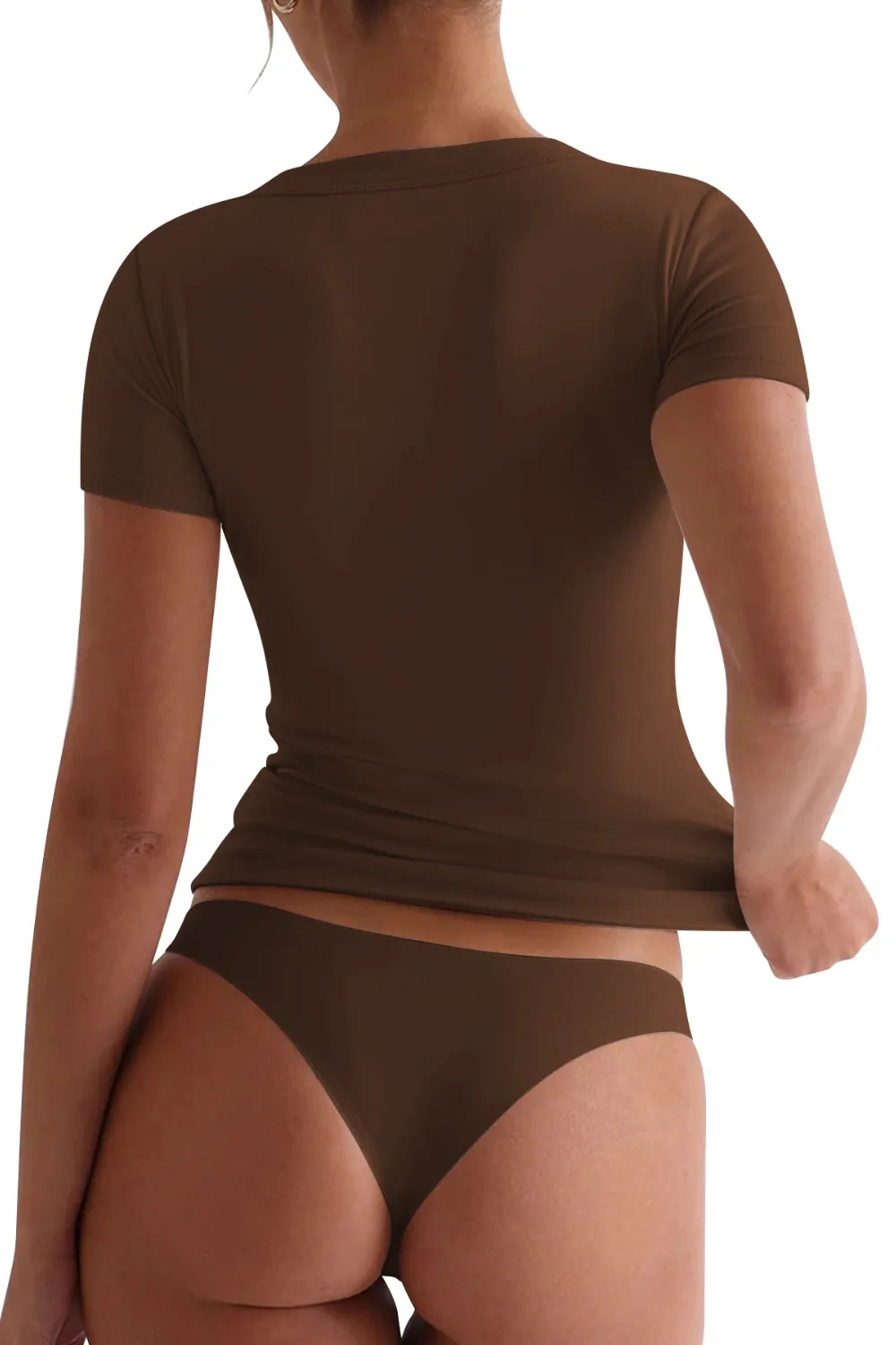 Scoop Neck Short Sleeve T-Shirt, image 15