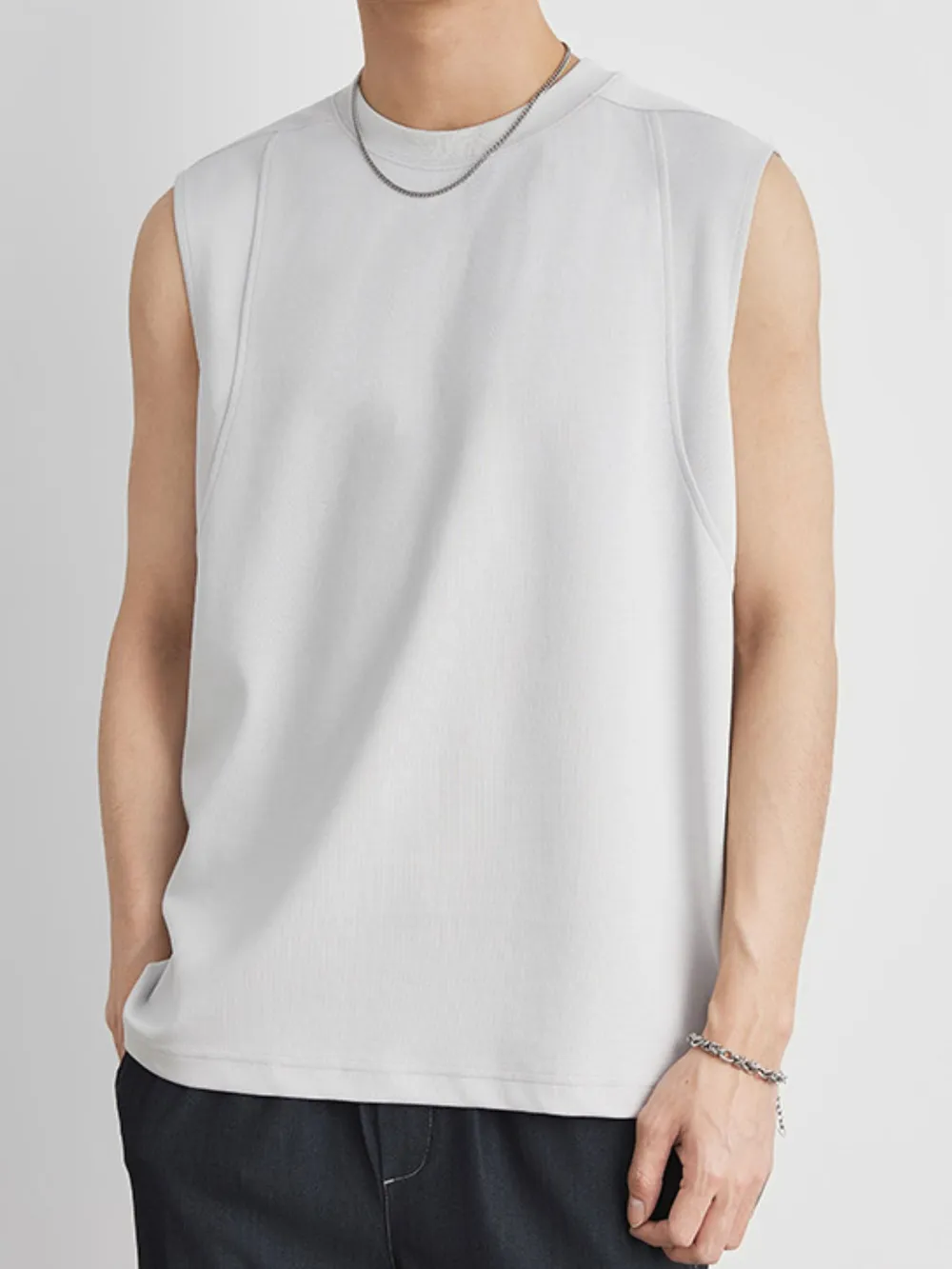Men's Full Size Round Neck Tank Plus Size, image 6