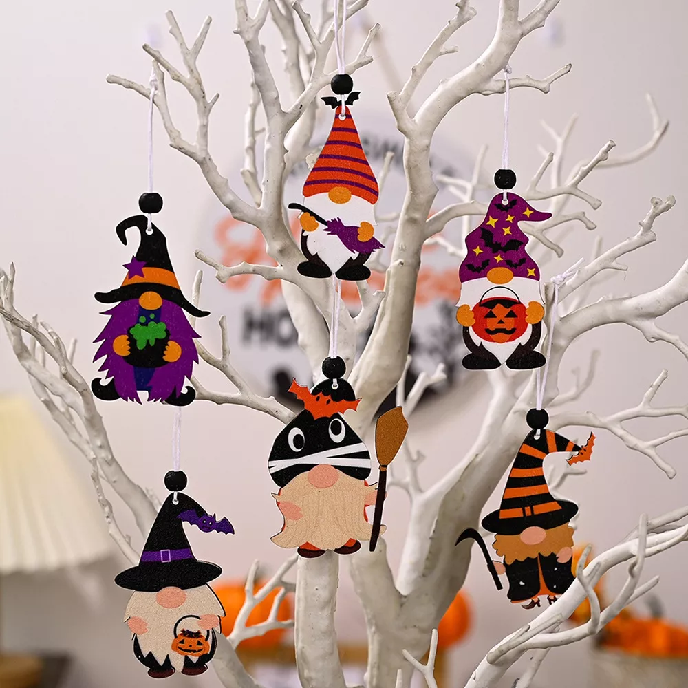 Halloween Gnome Hanging Ornaments Set, image 2