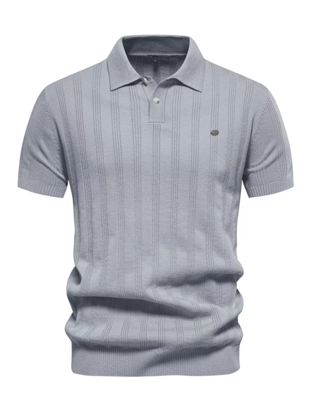 Men's Short Sleeve Knit Polo, image 7