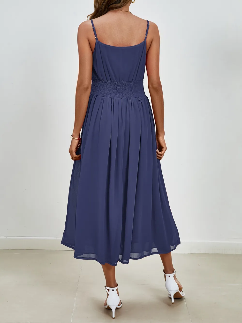 Scoop Neck Midi Cami Dress, image 12