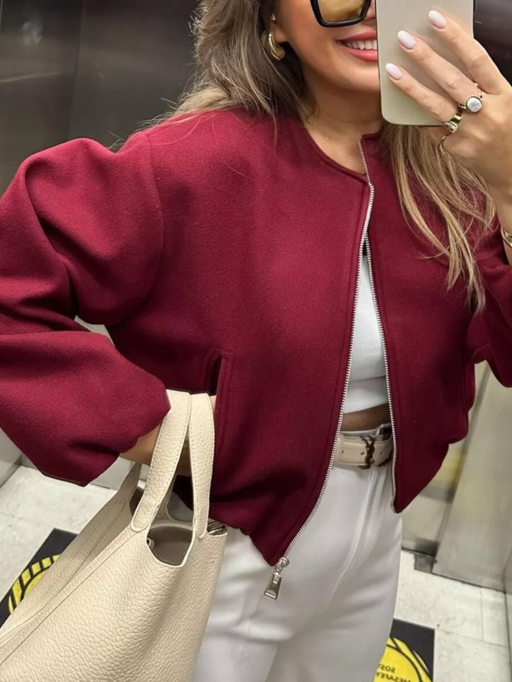 Zip Up Cropped Jacket, image 8
