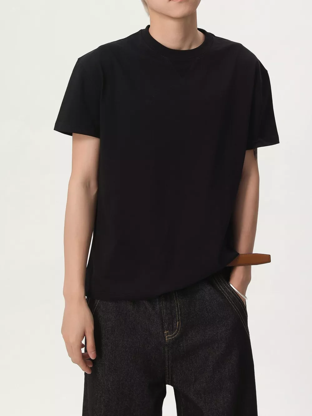 Men's Round Neck Short Sleeve Tee, image 5
