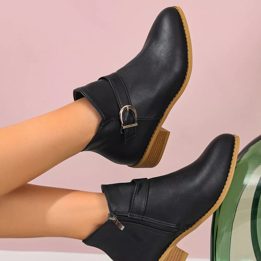 Point Toe Block Heels Boots, image 5