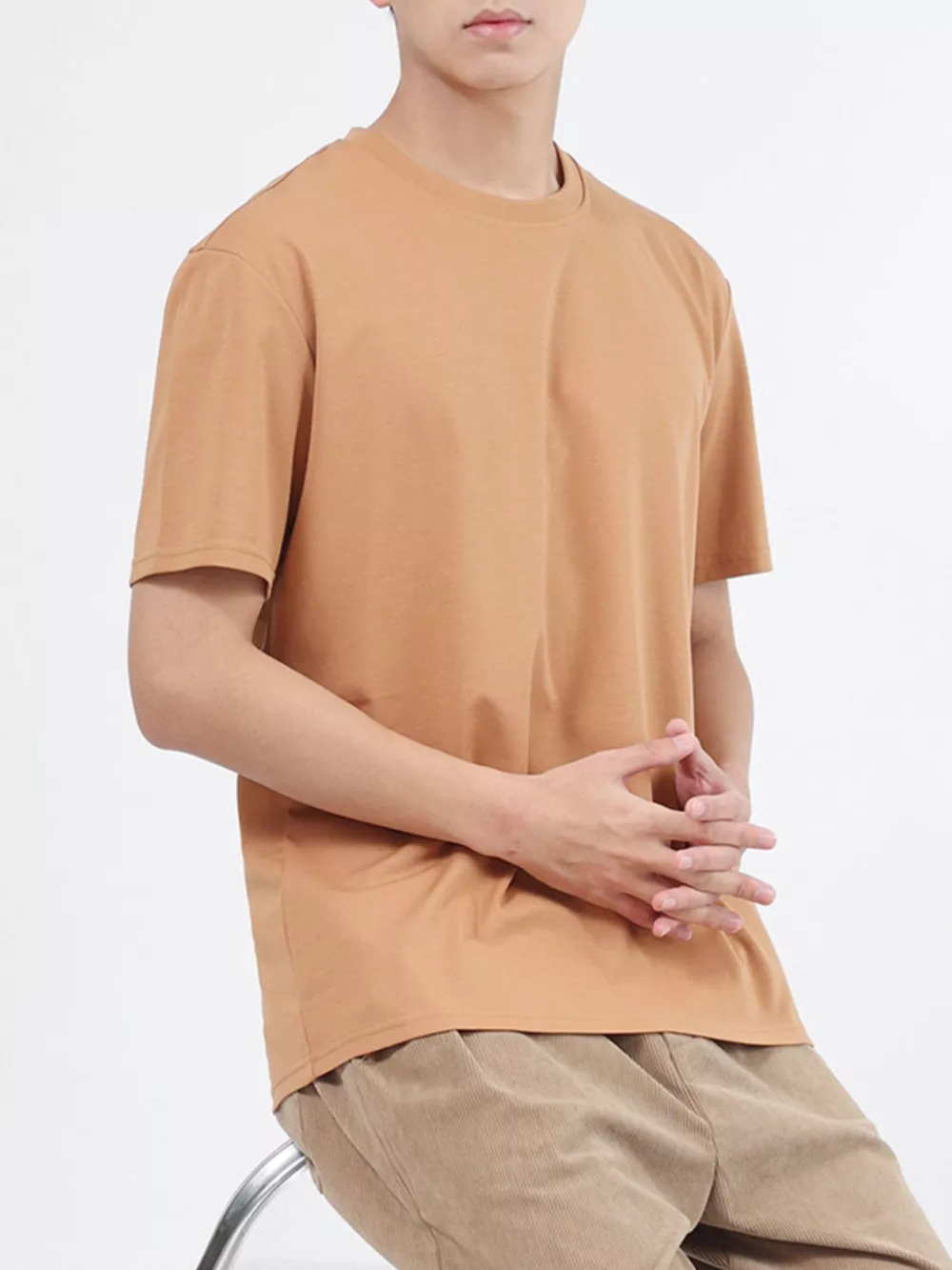 Men's Plus Size Classic Crew Neck T-Shirt, image 10