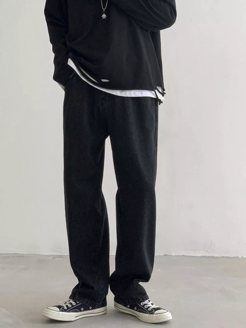 Men's Wash Loose Fit Jeans, image 8