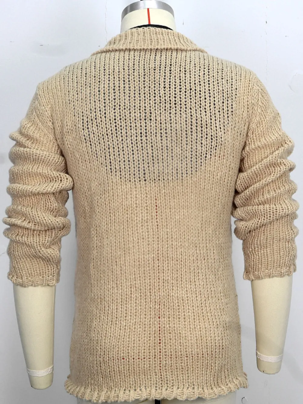 Men's Plus Size Button Up Long Sleeve Cardigan, image 6