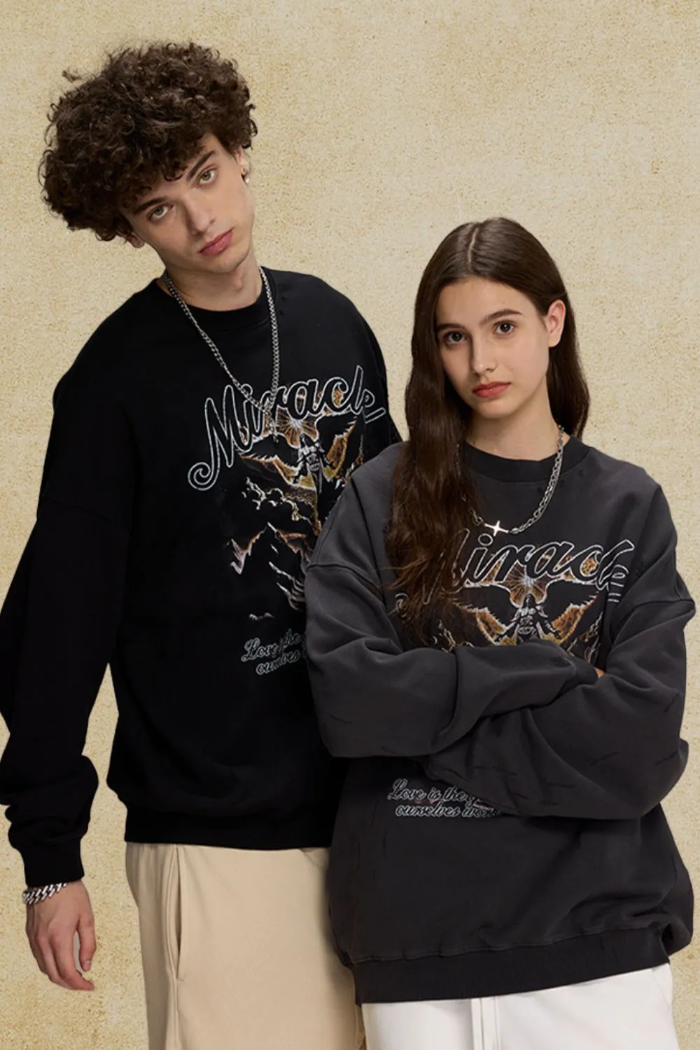 Men's Graphic Round Neck Long Sleeve T-Shirt, image 3