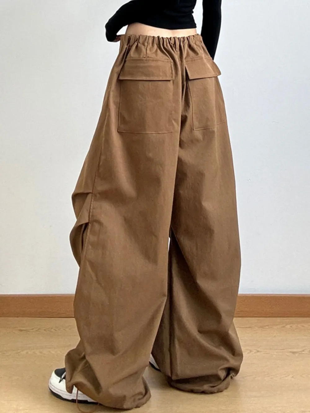 Wide Leg Casual Drawstring Pants, image 5
