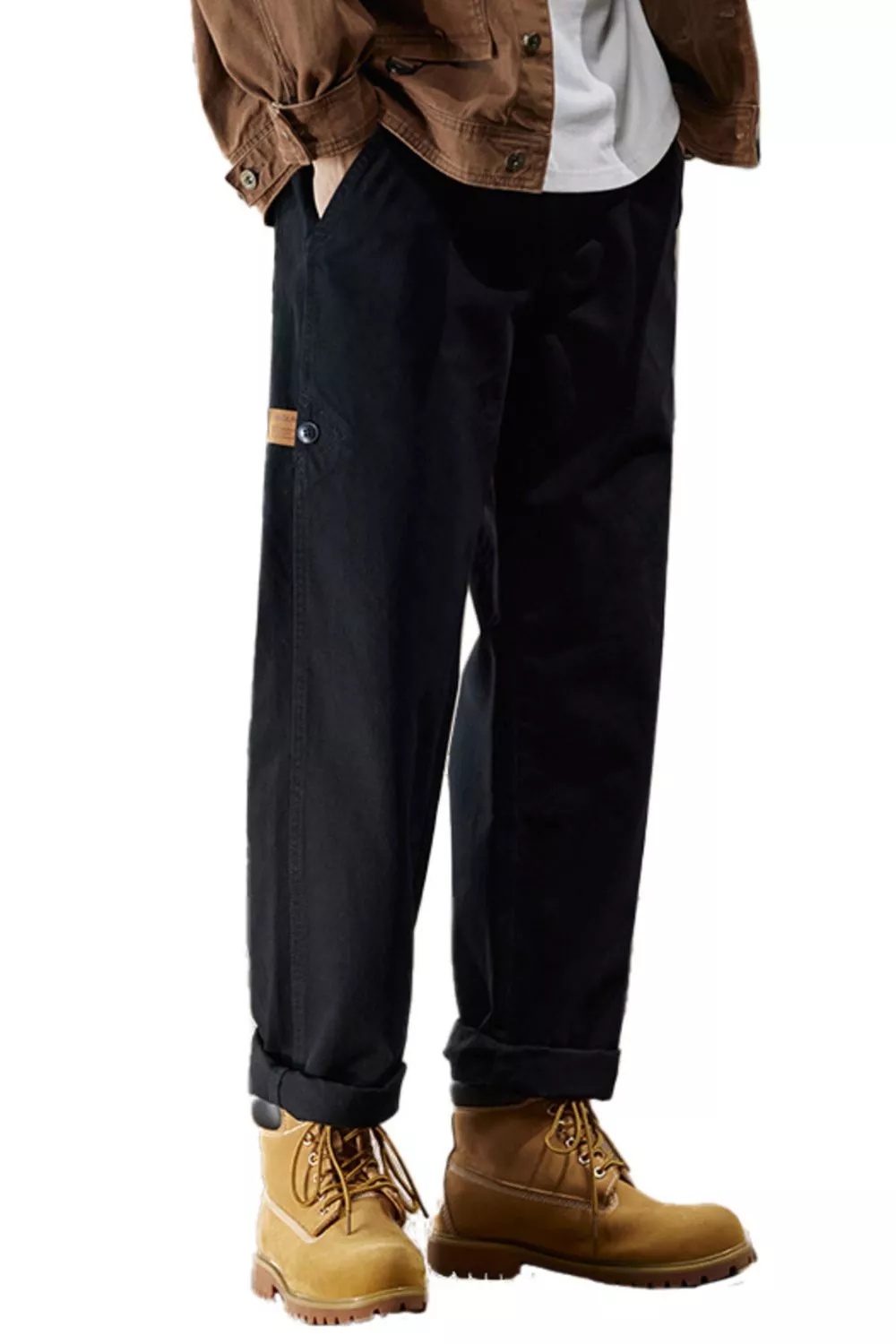 Men's Plus Size Wide Leg Pants