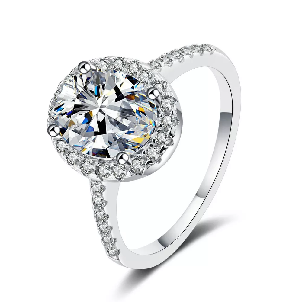 1 Carat Moissanite 925 Sterling Silver Ring, image 5