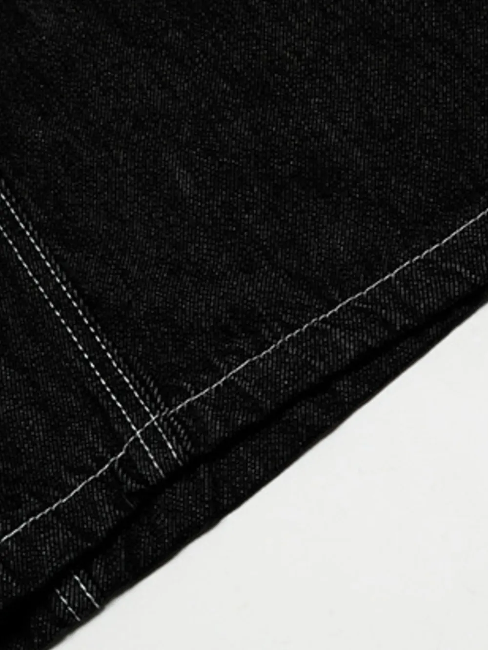 Men's Wide Leg Jeans with Contrast Stitching, image 7
