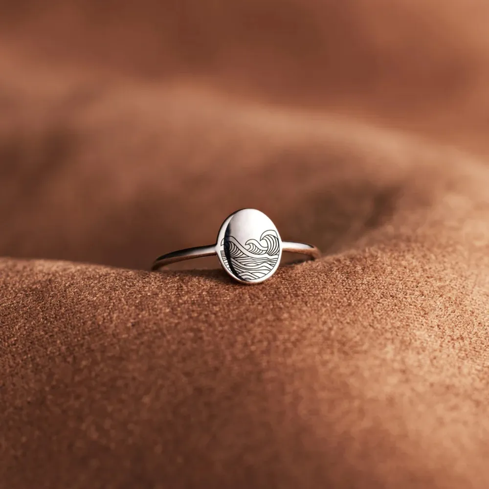 925 Sterling Silver Signet Ring, image 3