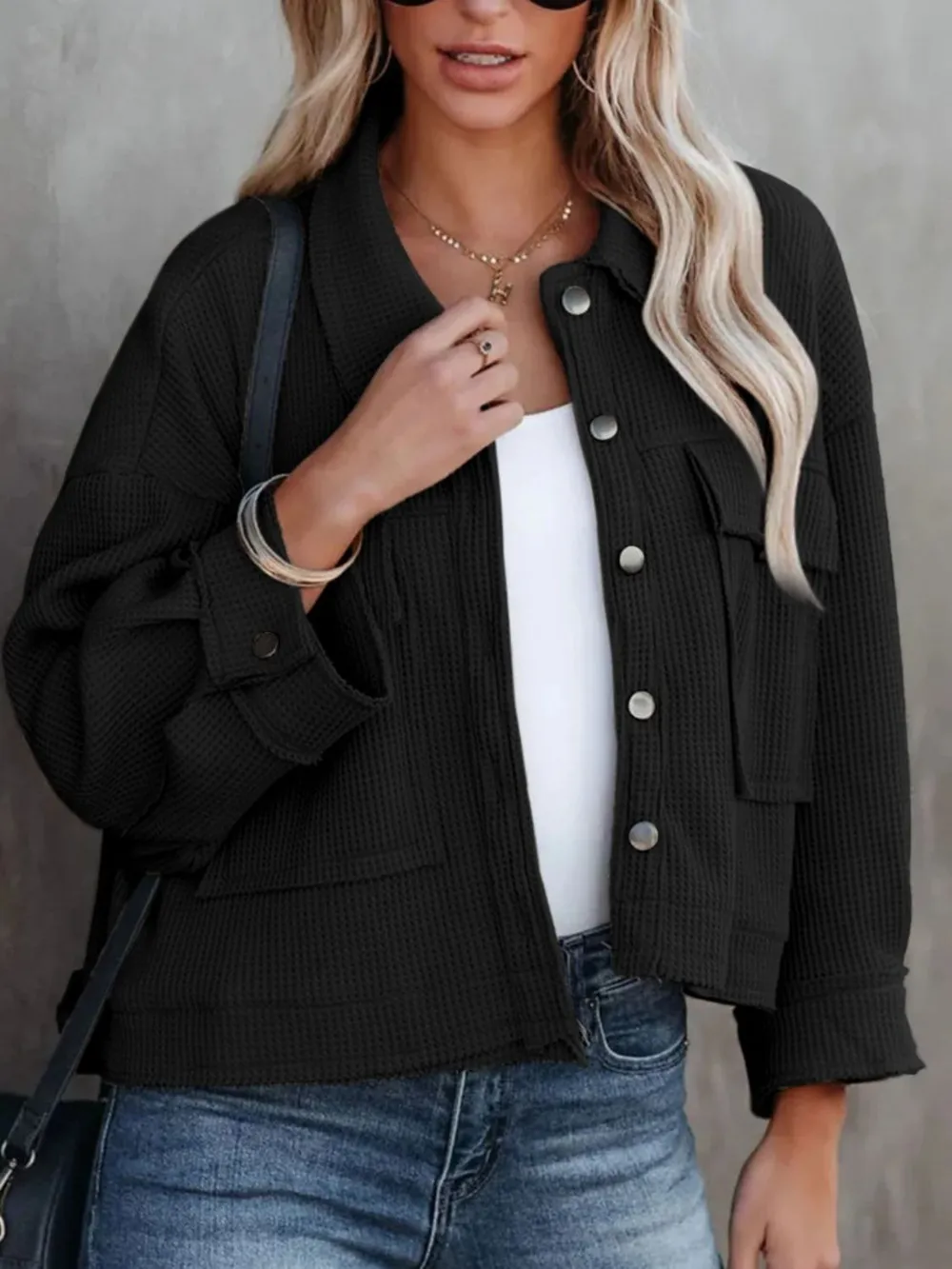 Button Up Long Sleeve Jacket, image 24