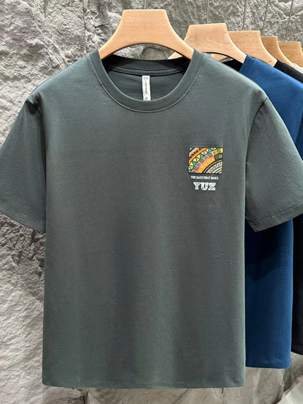 Men's Plus Size Graphic Cotton Short Sleeve T-Shirt, image 5