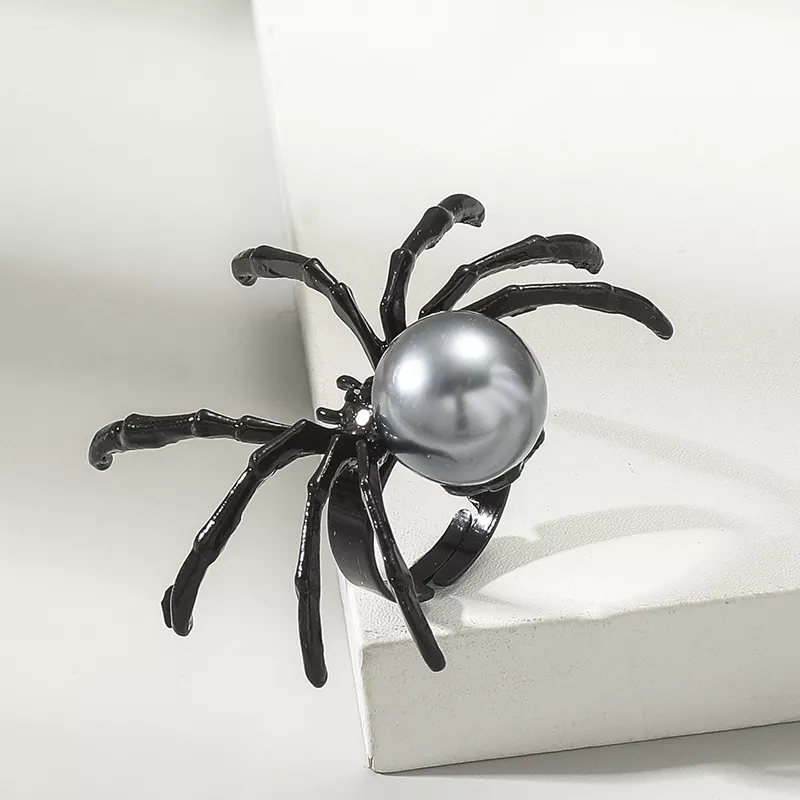 Halloween Spider Pearl Ring, image 2