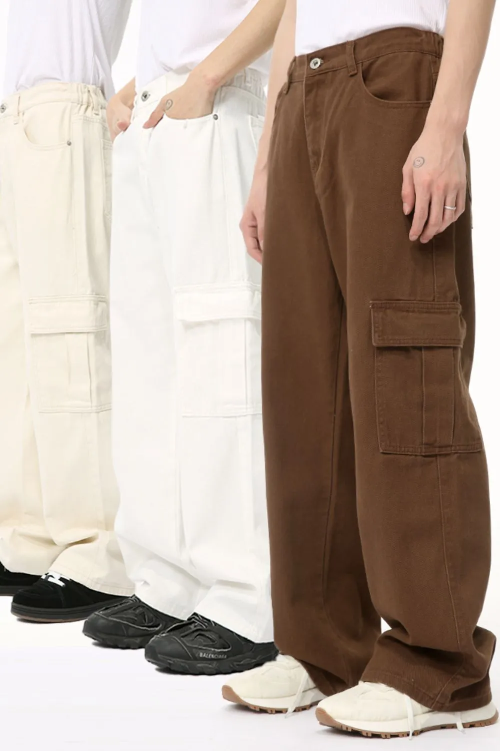 Hight Rise Wide Leg Cargo Pants, image 6