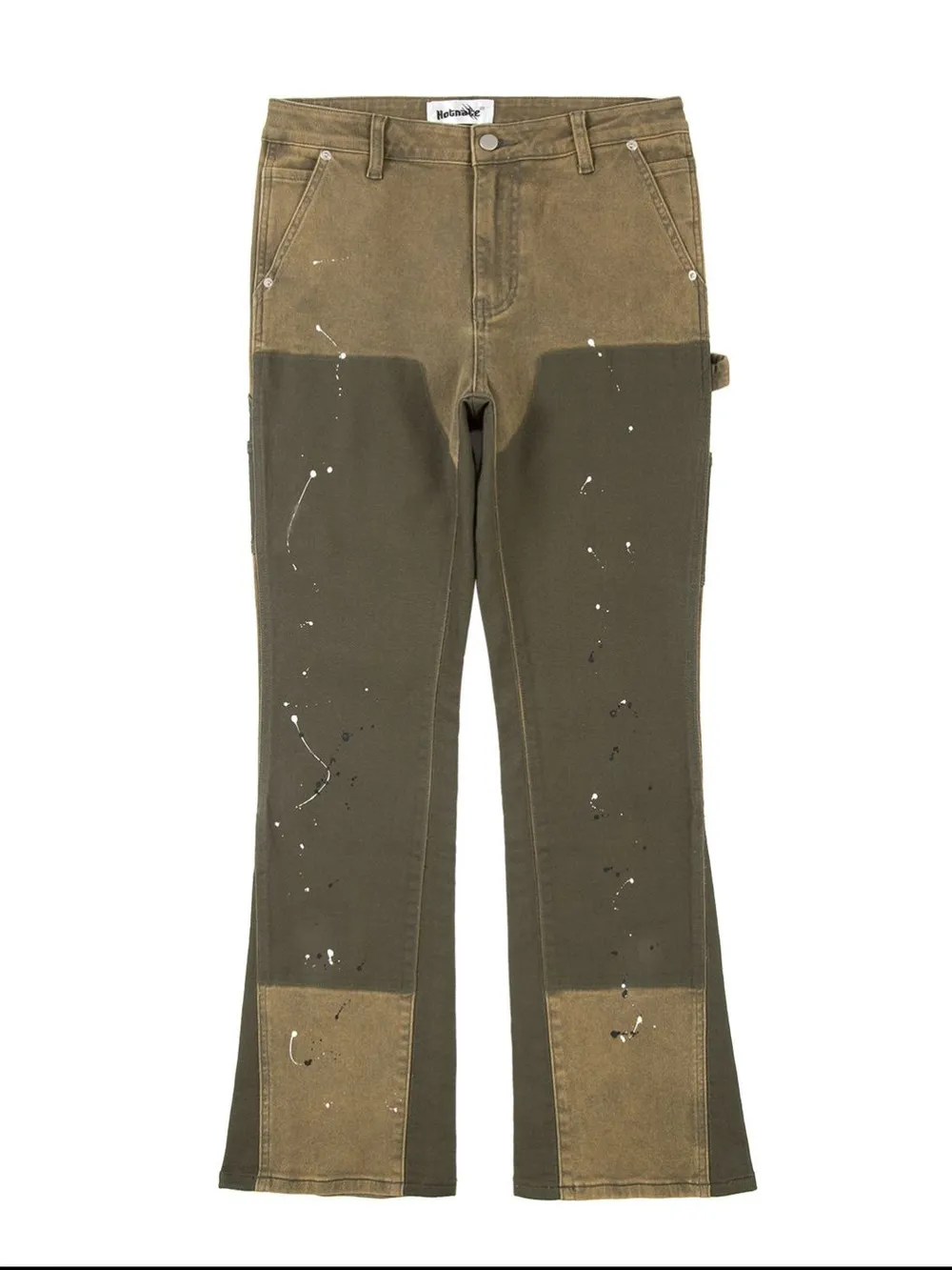 Men's Contrast Washed Bootcut Jeans, image 14