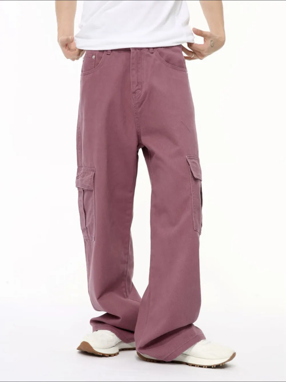 Wide Leg Cargo Jeans, image 6